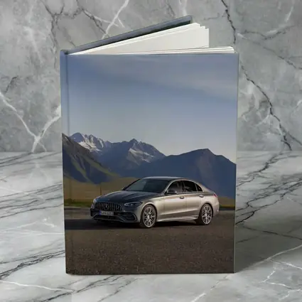 Mercedes AMG C Class Mountain Backdrop
