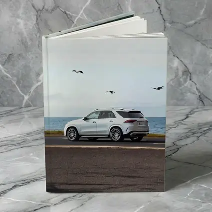 Mercedes GLE White SUV Coastal Road Drive
