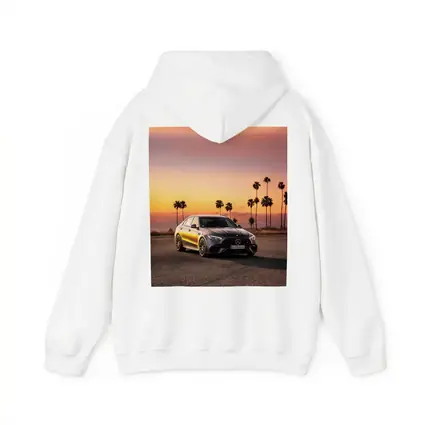 Mercedes AMG C63 Sunset Palm Trees