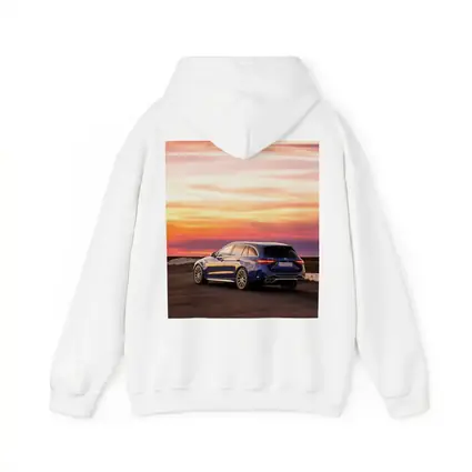 Mercedes AMG C Class Estate Sunset Sky