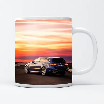 Mercedes AMG C Class Estate Sunset Sky
