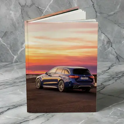 Mercedes AMG C Class Estate Sunset Sky
