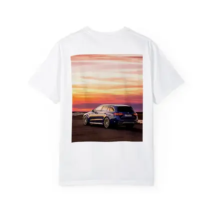 Mercedes AMG C Class Estate Sunset Sky