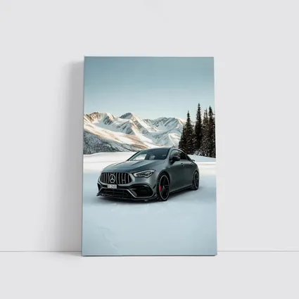 Mercedes AMG CLA Gray Snow Mountain