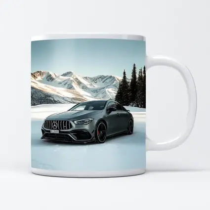 Mercedes AMG CLA Gray Snow Mountain