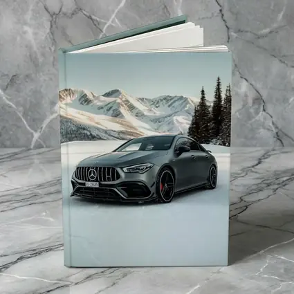 Mercedes AMG CLA Gray Snow Mountain