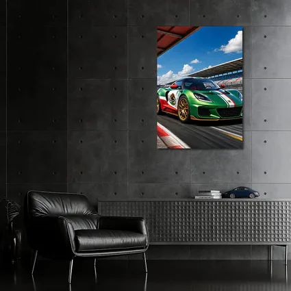 Lotus Exige Mexican Flag Livery Racing Track