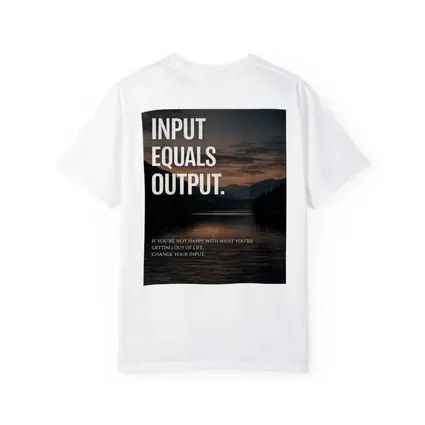 Mindset Input Equals Output Lake Mountains