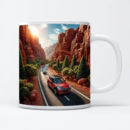 Mini Cooper S Red Canyon Road Drive