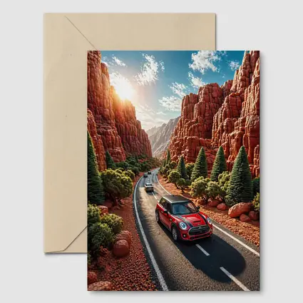 Mini Cooper S Red Canyon Road Drive