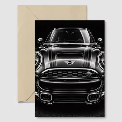 Mini Clubman Front View Dark Background