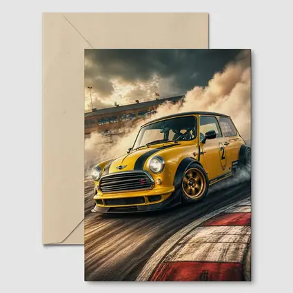 Mini Cooper S Drifting On Race Track