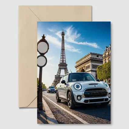 Mini Cooper S Paris Eiffel Tower Street