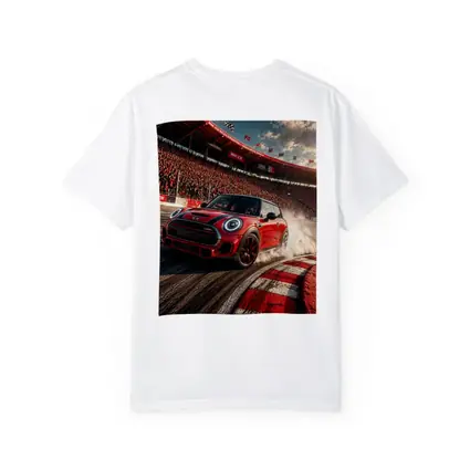 Mini Cooper S Red Racing Track Burnout