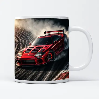 Mitsubishi GTO Red Drift Track Smoke