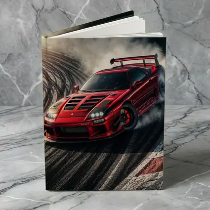 Mitsubishi GTO Red Drift Track Smoke