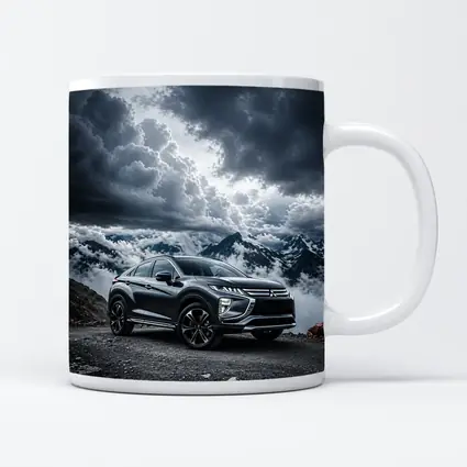 Mitsubishi Eclipse Cross Dramatic Mountain Clouds