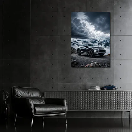 Mitsubishi Eclipse Cross Dramatic Mountain Clouds