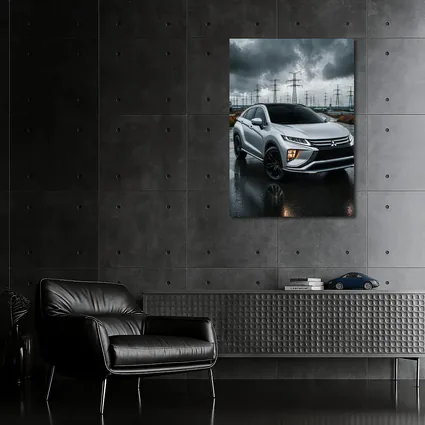Mitsubishi Eclipse Cross Stormy Industrial Sky