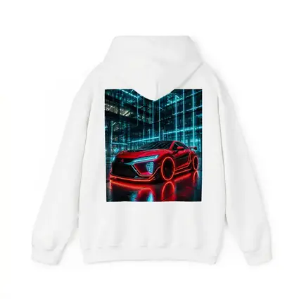 Mitsubishi Eclipse Red Neon City Night