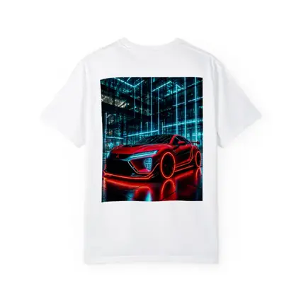 Mitsubishi Eclipse Red Neon City Night