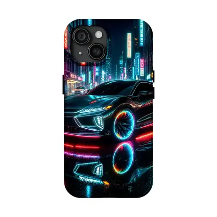 Mitsubishi Eclipse Neon Lights Tokyo Night