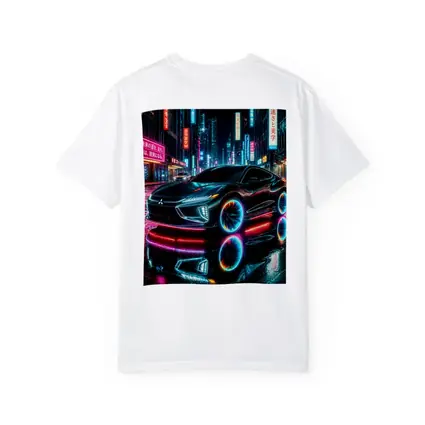 Mitsubishi Eclipse Neon Lights Tokyo Night