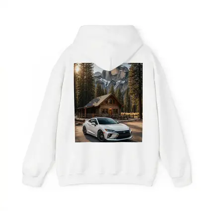 Mitsubishi Eclipse White Car Mountain Cabin