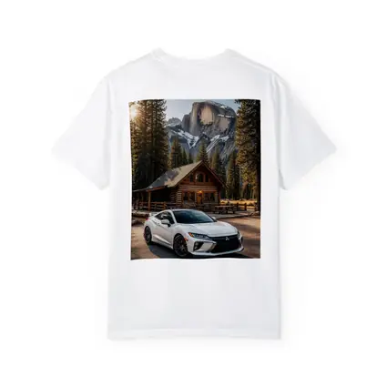 Mitsubishi Eclipse White Car Mountain Cabin