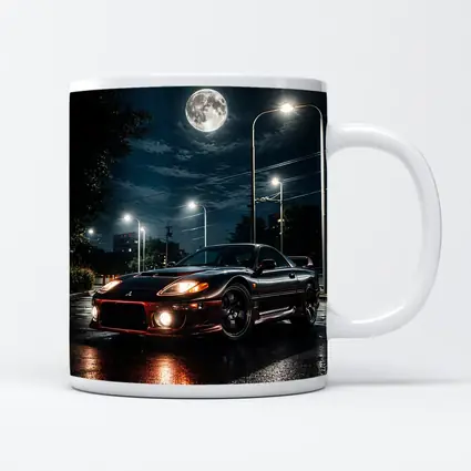 Mitsubishi 3000GT Black Night Moon Street