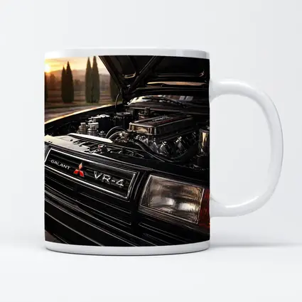 Mitsubishi Galant VR4 Engine Bay Sunset