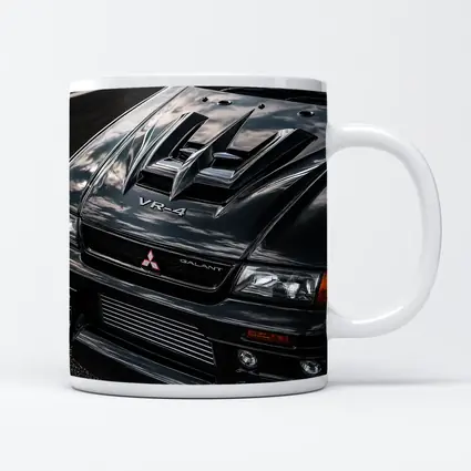 Mitsubishi Galant VR4 Black Hood Close Up
