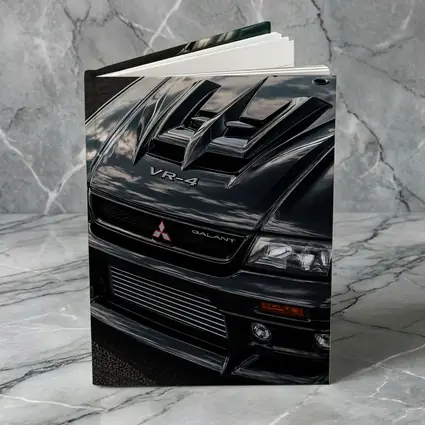 Mitsubishi Galant VR4 Black Hood Close Up