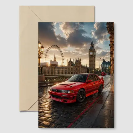 Mitsubishi Galant VR4 Red London Sunset