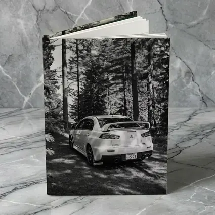 Mitsubishi Lancer Evo Forest Black White