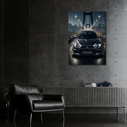 Mitsubishi Lancer Evo Night Bridge Drive
