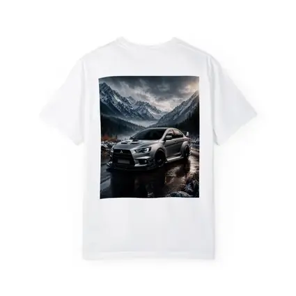 Mitsubishi Lancer Evolution Snowy Mountain Road