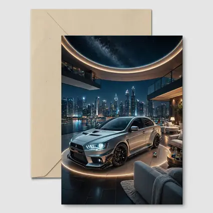 Mitsubishi Lancer Evolution Luxury Penthouse Night