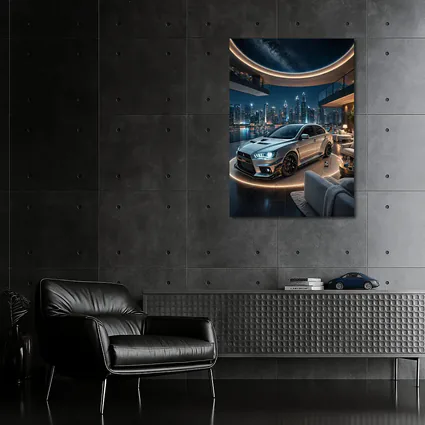 Mitsubishi Lancer Evolution Luxury Penthouse Night