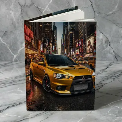 Mitsubishi Lancer Evolution Gold New York City