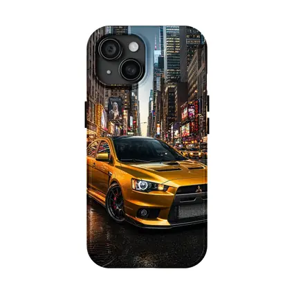 Mitsubishi Lancer Evolution Gold New York City