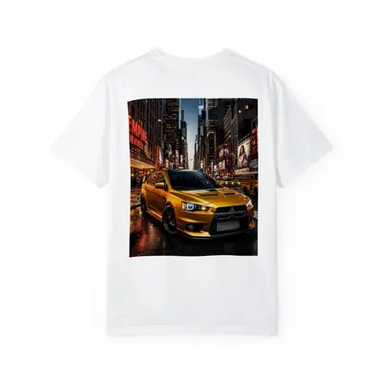 Mitsubishi Lancer Evolution Gold New York City