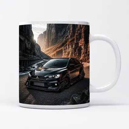 Mitsubishi Lancer Evolution Black Canyon Road