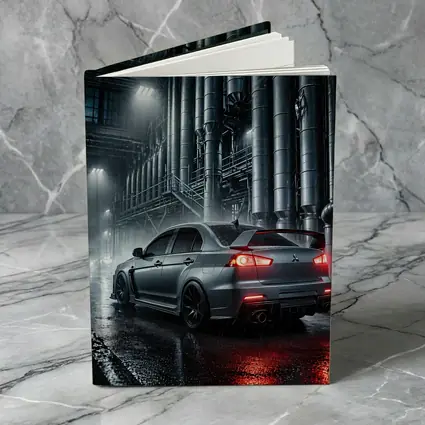 Mitsubishi Lancer Evolution Rainy Industrial Night