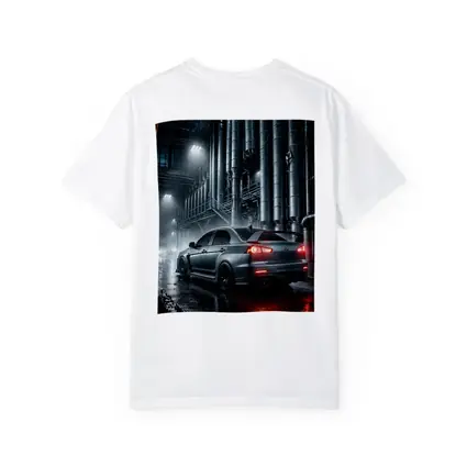 Mitsubishi Lancer Evolution Rainy Industrial Night