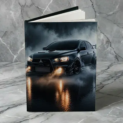 Mitsubishi Lancer Evolution Black Smoky Night