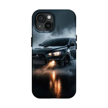 Mitsubishi Lancer Evolution Black Smoky Night