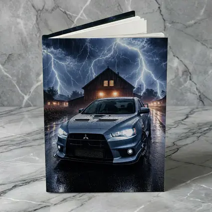 Mitsubishi Lancer Evolution Storm Night Scene