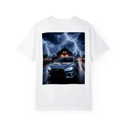 Mitsubishi Lancer Evolution Storm Night Scene