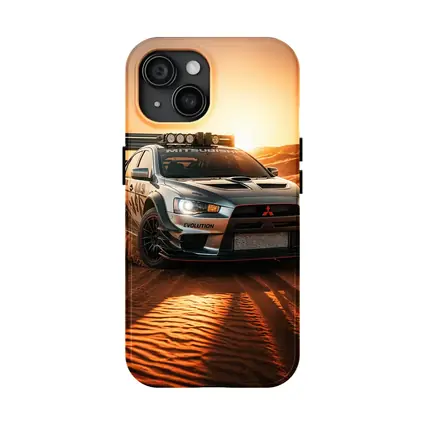 Mitsubishi Lancer Evolution Desert Rally Sunset